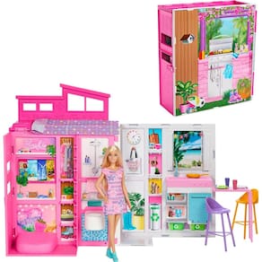 Hrj77 Barbie Casa De Bonecas Glam Com Boneca