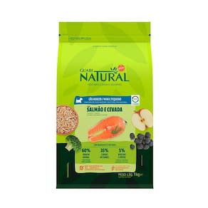 Guabi Natural Caes Ad. Mini Salmao/Cevada 1kg