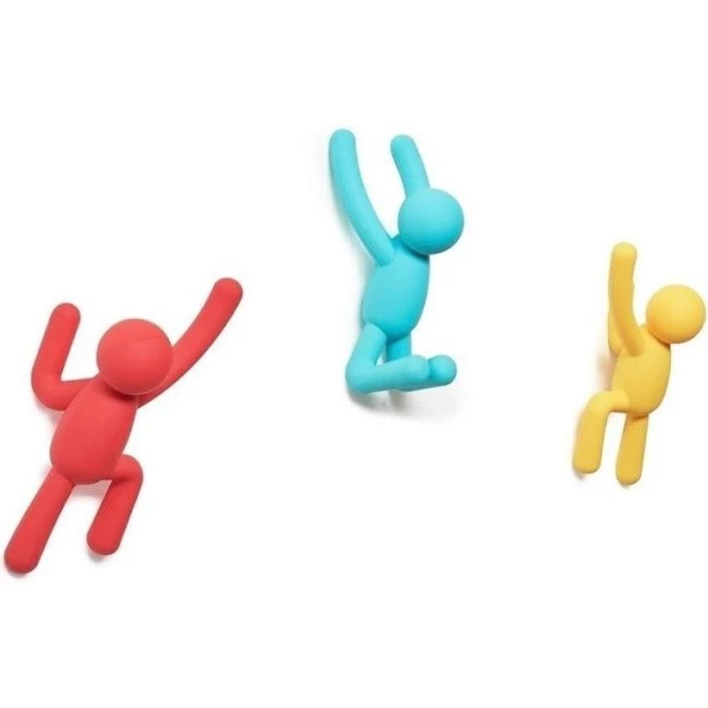 Buddy Conjunto Cabideiros de Parede 3 Peças Colorido UMBRA