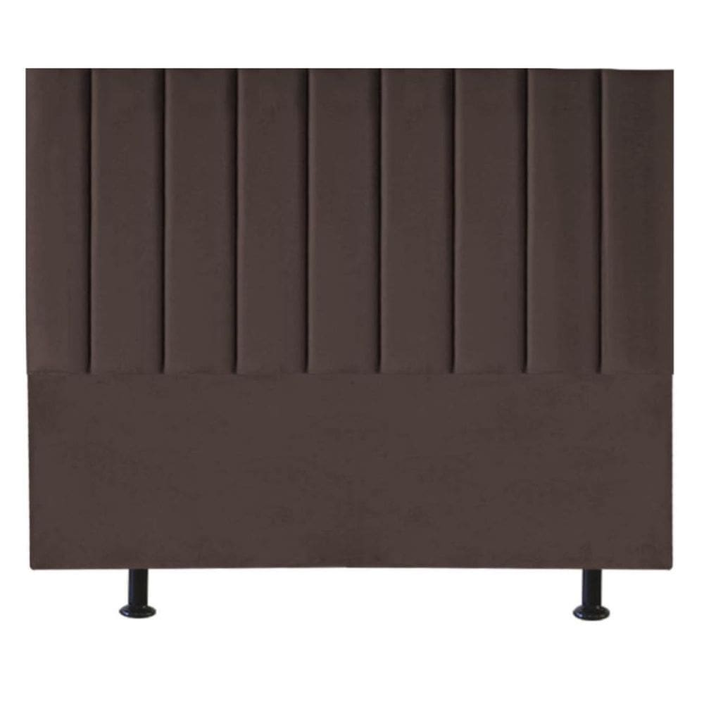 Cabeceira Estofada Cama Box King 195 cm Mavie Veludo