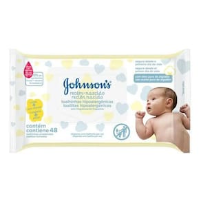 Lencos Umed.j&j Baby Recem Nascido C/48unid