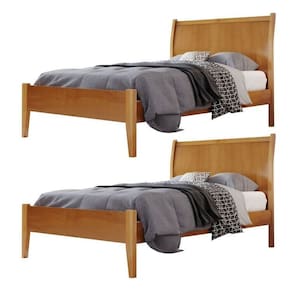 Conjunto 2 Cama Solteiro 90cm Classic Amêndoa Mel
