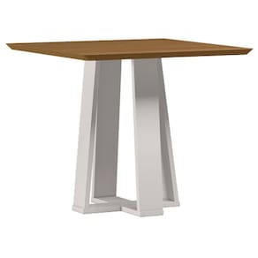 Mesa de Jantar 90x90 cm Valência sem Vidro Off White Ype – New Ceval