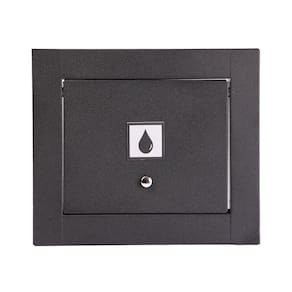 Visor Parede Água 100% Inox Basculante – Preto