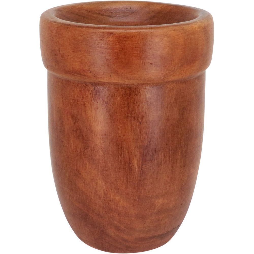 Vaso Decorativo Enfeite Casa Madeira 27x20x20cm Natural