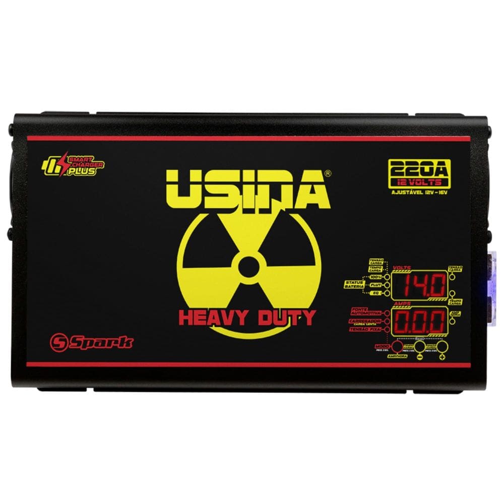 Fonte Carregador Usina Heavy Duty 220A Bivolt 12v Spark