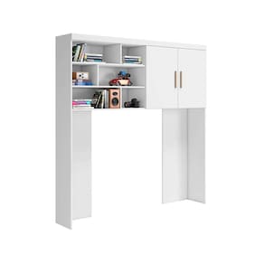 guarda-roupa infantil para cabeceira chiara 2 pt branco