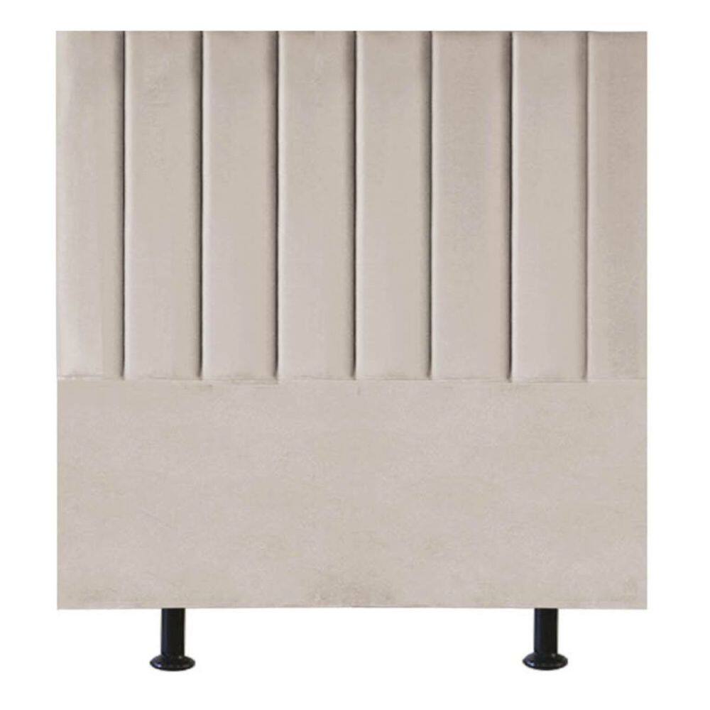 Cabeceira Estofada Cama Box Solteiro 90 cm Mavie Veludo