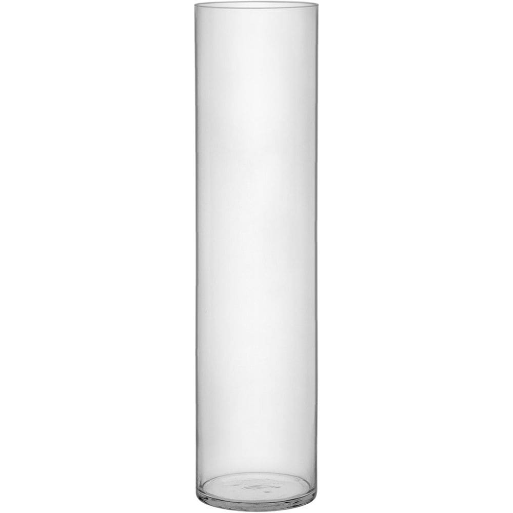 PLAIN VASO 80x20x20cm VIDRO TRANSPARENTE ENFEITE CASA