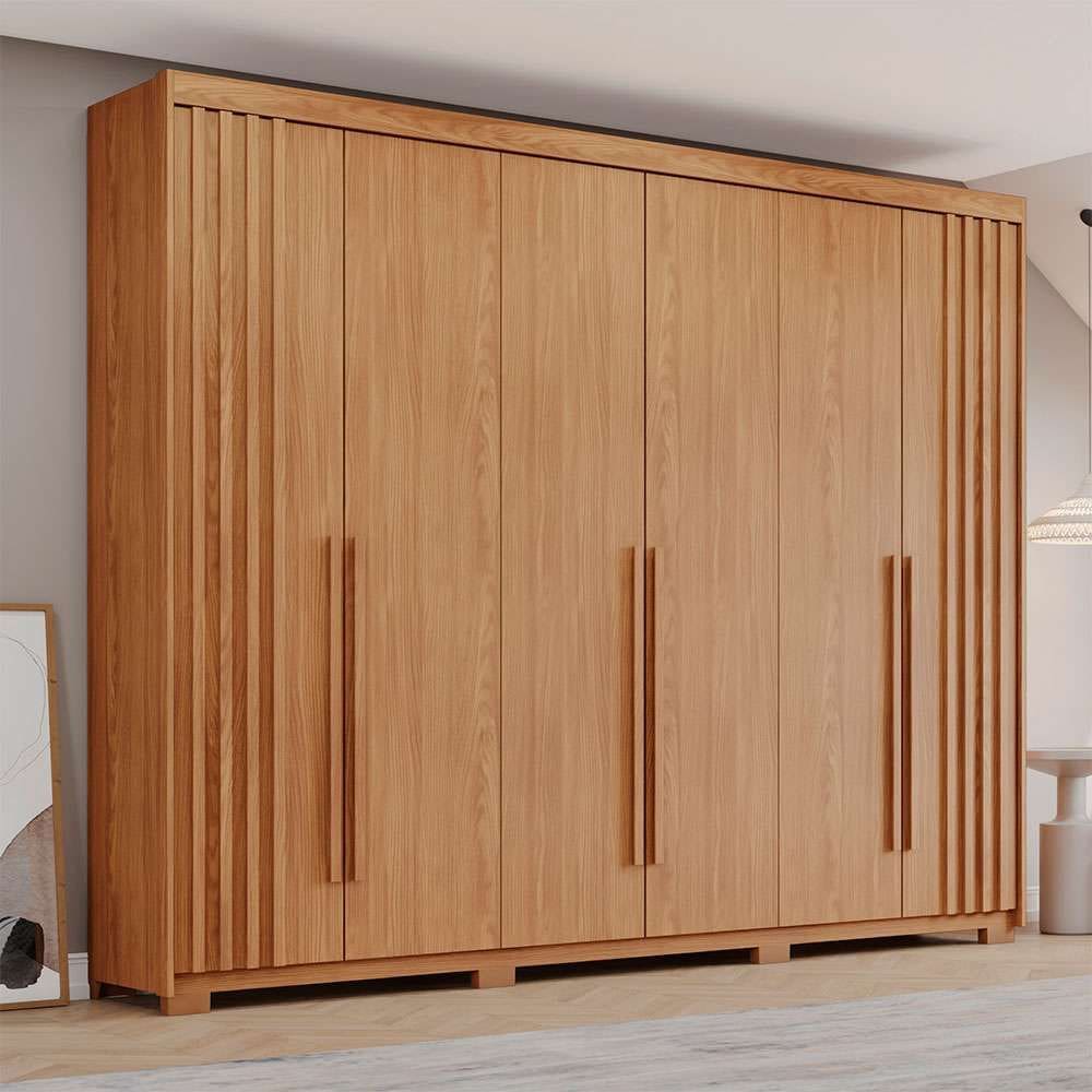 guarda-roupa casal norton 6 pt 4 gv nature