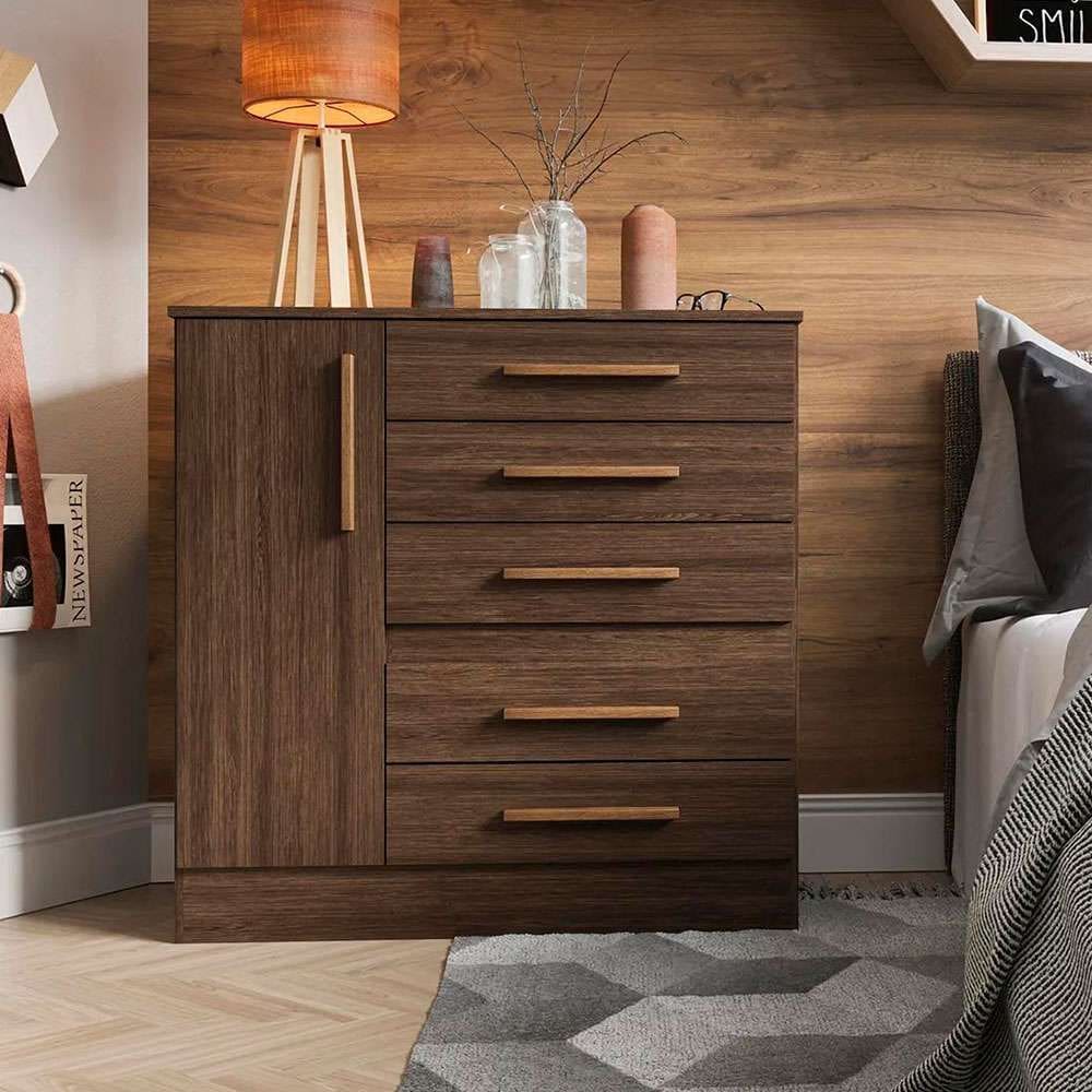 cômoda advantage 1 pt 5 gv capuccino wood