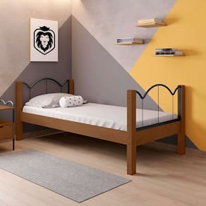 cama solteiro oasis preta e nature