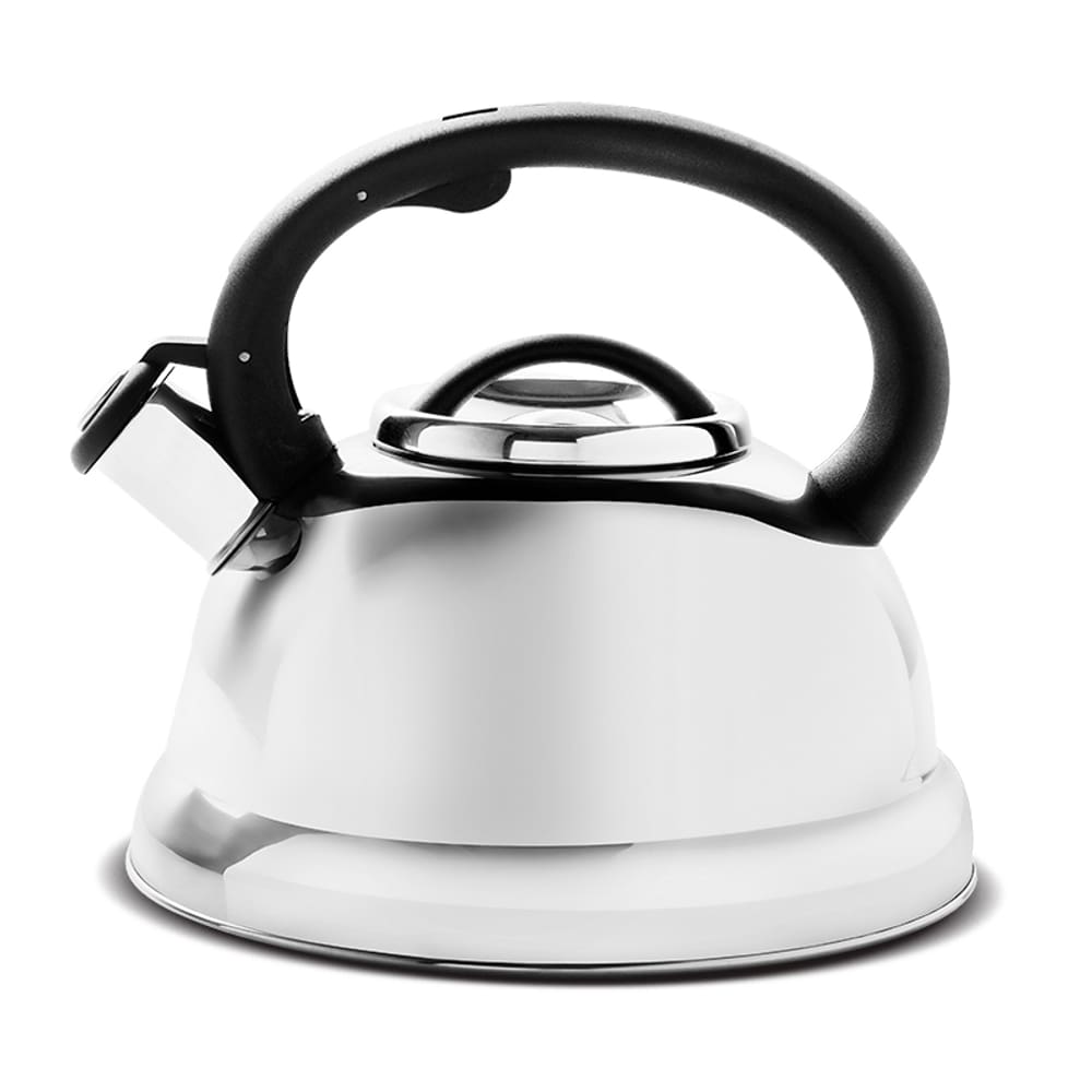 Chaleira Inox Com Apito 2,7 Litros Brinox Bule De Chá Café Para Ferver Água Fogões A Gás Indução Elétrico