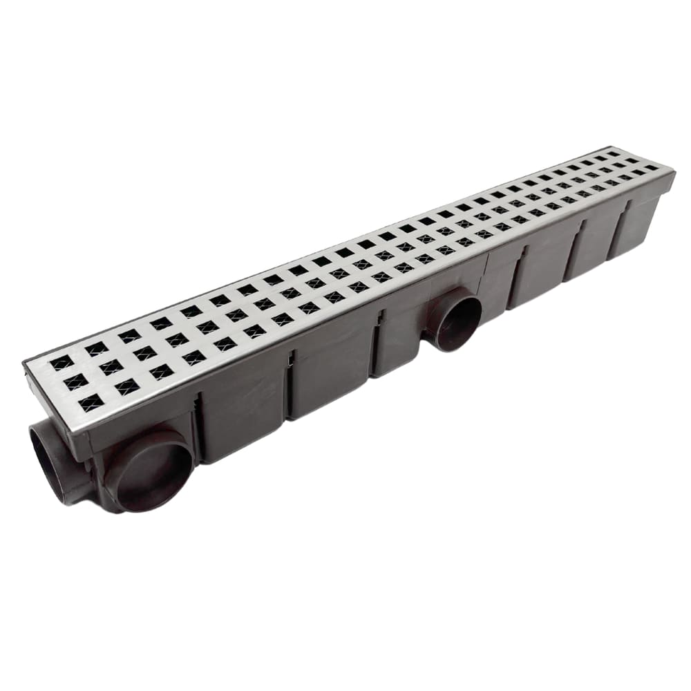 Ralo de Escoamento Inox 6 x 50cm Coletor Marrom Tela QDR
