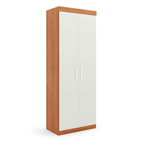 guarda-roupa modulado gênova 2 pt 2 gv freijó wood e off white