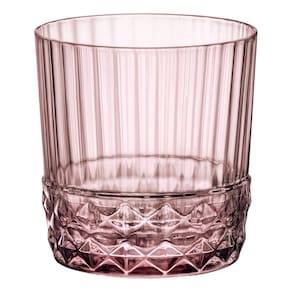 JG 6PÇ COPO UÍSQUE BORMIOLI ROCCO AMERICA 20S VIDRO 370ml 9x8x8cm ROSA