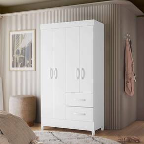 guarda-roupa solteiro mobi flex 4 pt 2 gv branco