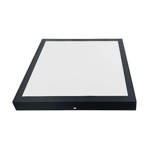 Painel de Led Blumenau Backlight Quadrado de Sobrepor 32W Bivolt Preto