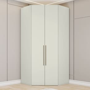 Guarda-Roupa Solteiro Modulado Seletto 2 Portas 3 Gavetas Areia - Henn