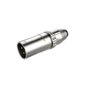 Conector Xlr Macho A Prova Dagua Roxtone Rx3Mwp-Ng