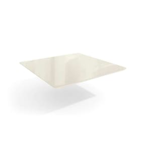tampo quadrado para mesa de jantar com vidro petúnia off white 105 cm