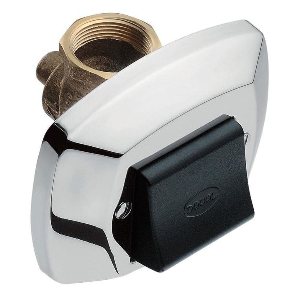 Kit 3 Válvulas de Descarga com Acabamento Baixa Pressão Docol Clássica 1.1/2” Cromado/Preto