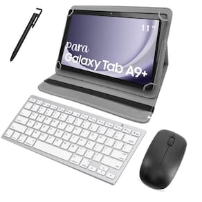 Capa + Teclado + Mouse + Película Para Galaxy Tab A9+ 11
