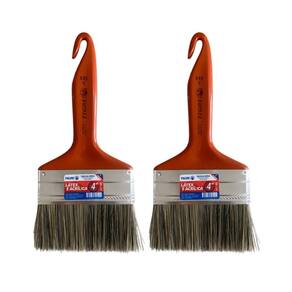 Kit 2 Trincha Pincel Para Pintura Látex Acrílica 4`` Tigre