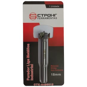 Broca Forstner 18Mm Dobradiça De Armário Liga Industrial