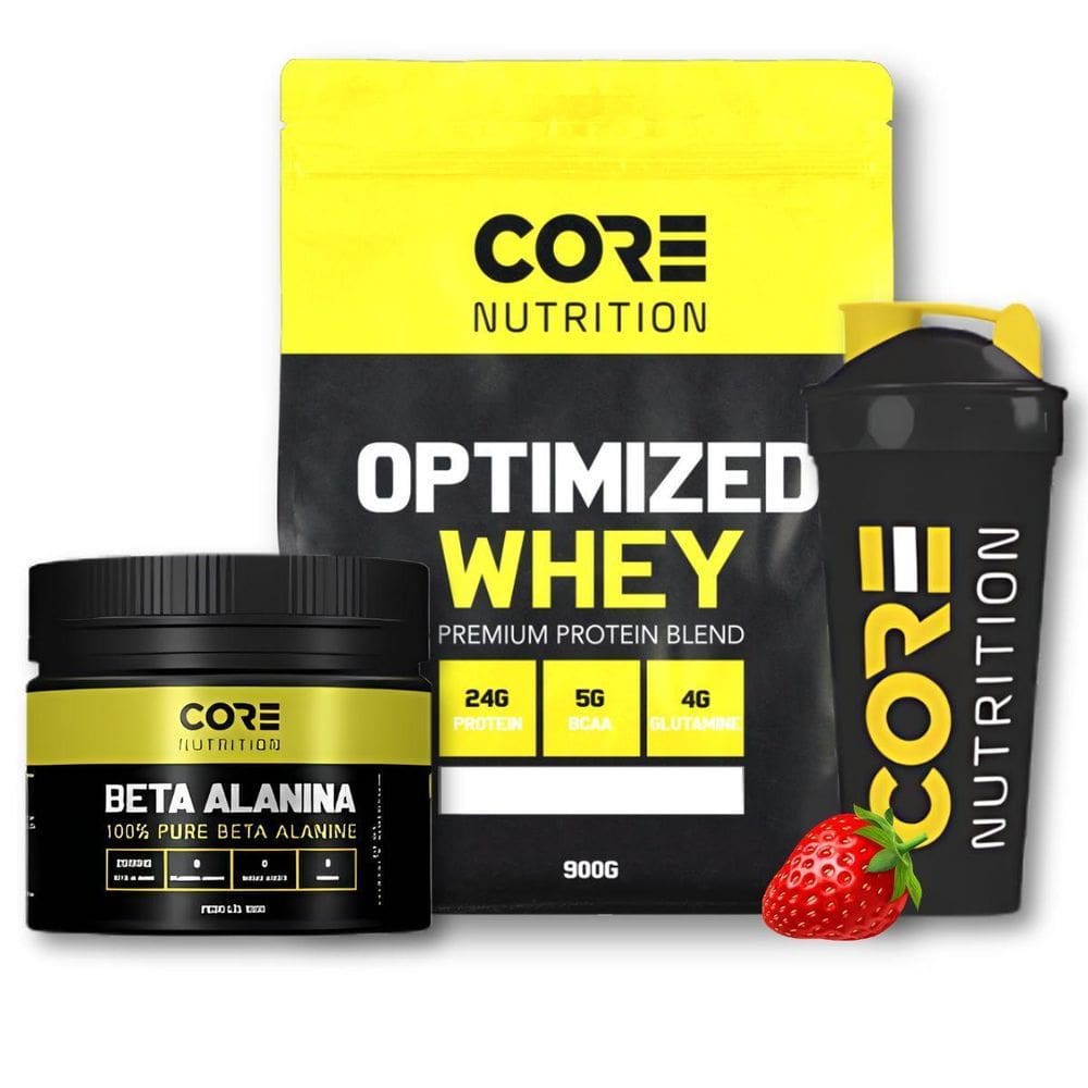 Whey Optimized 900G + Beta Alanina 100G + Shaker Core