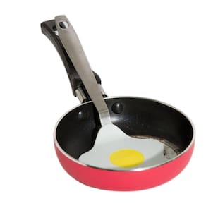 Conjunto Mini Frigideira 12cm Antiaderente com Espátula Casa do Chef Vermelho