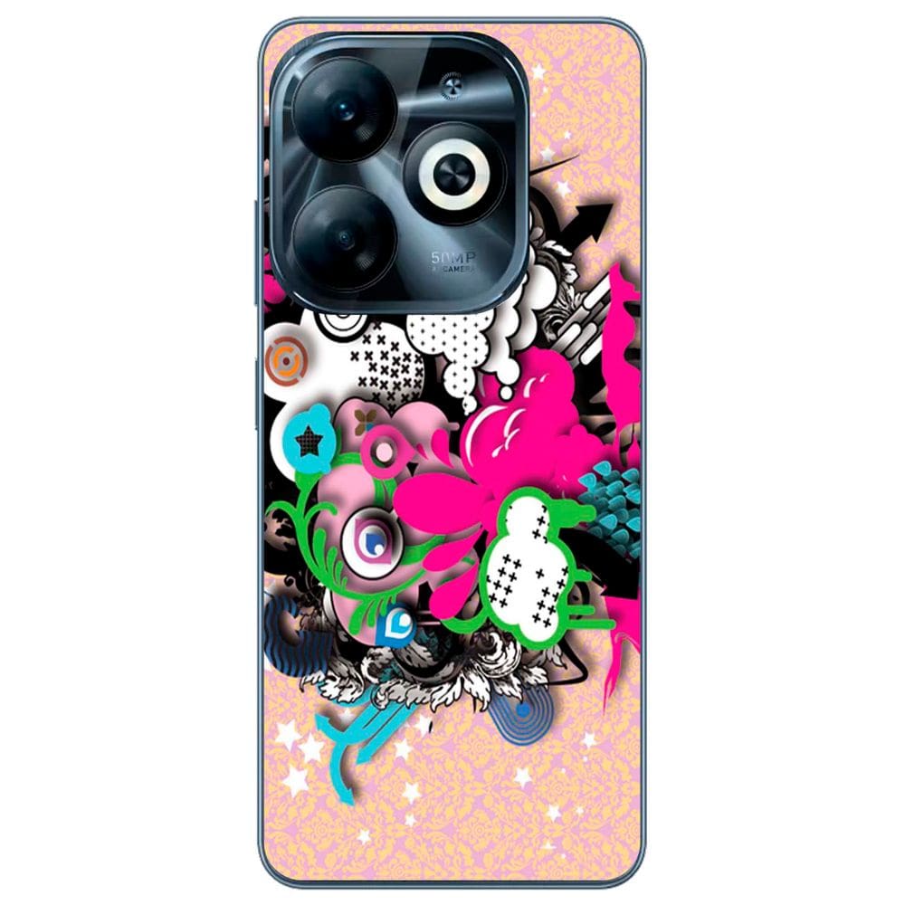 Capa Adesivo Skin104 Verso Para Infinix Smart 8 (2023)