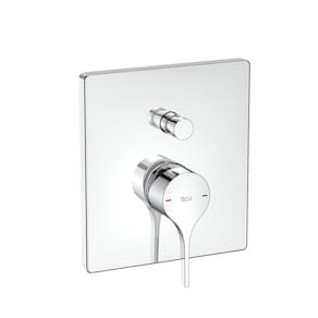 Acabamento para Monocomando de Banheira e Chuveiro para Box Insígnia com Desviador Cromado