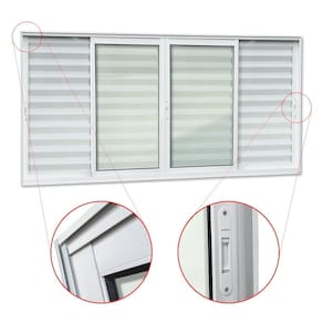 Veneziana Elite 6 Folhas Moveis 120 X 240 Vidro Liso Branco