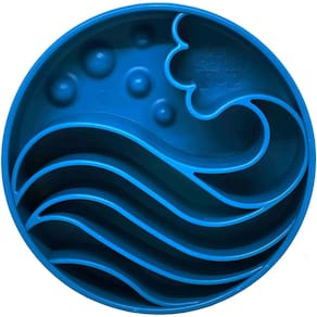 Comedouro Lento Wave eBowl SodaPup Tigela de Enriquecimento Para Cachorro - Azul