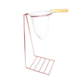 Kit Coador de Café + Suporte de Apoio Xicara Caneca - Cobre