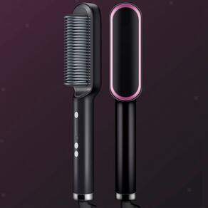 Escova 3 Em 1 Secadora Profissional Alisa Cabelo Turbo