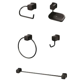 Kit Acessórios para Banheiro Block 38 Preto