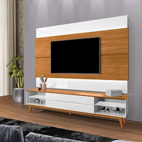 rack para tv até 75 polegadas limit 2 gv branco e nature 219 cm