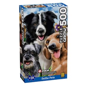 Quebra-Cabeça - 500 Peças - Selfie Pets - Grow