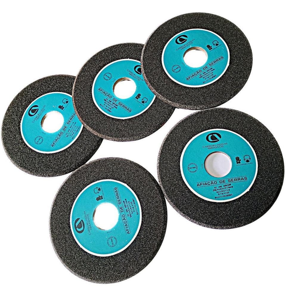 Kit Cinco Rebolo Chanfrado A46 152,4 X 6,4 X 31 Carborundum