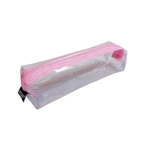 Estojo Escolar Cristal Color Joy PVC Com Zíper Rosa - ACP | Papelaria | Meninas | Colorido
