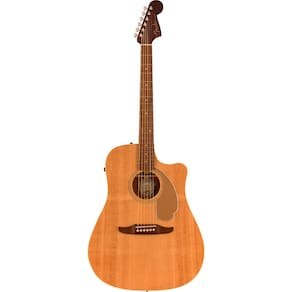 Violão Elétrico Fender Redondo Player Escudo Dourado Natural 0970713521