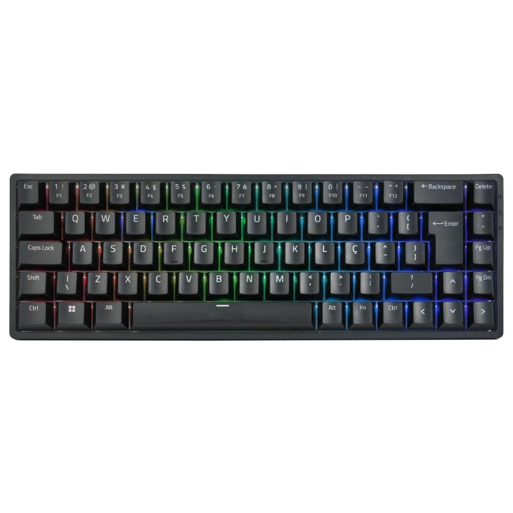 Teclado Mecânico Gamer Akko 3068B Plus - ABNT2 - RGB - Switch Akko Rosa - Preto - 3068B-Plus-Pink