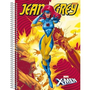 Caderno Universitário X-Men 10 Matérias Capa Dura Escolar