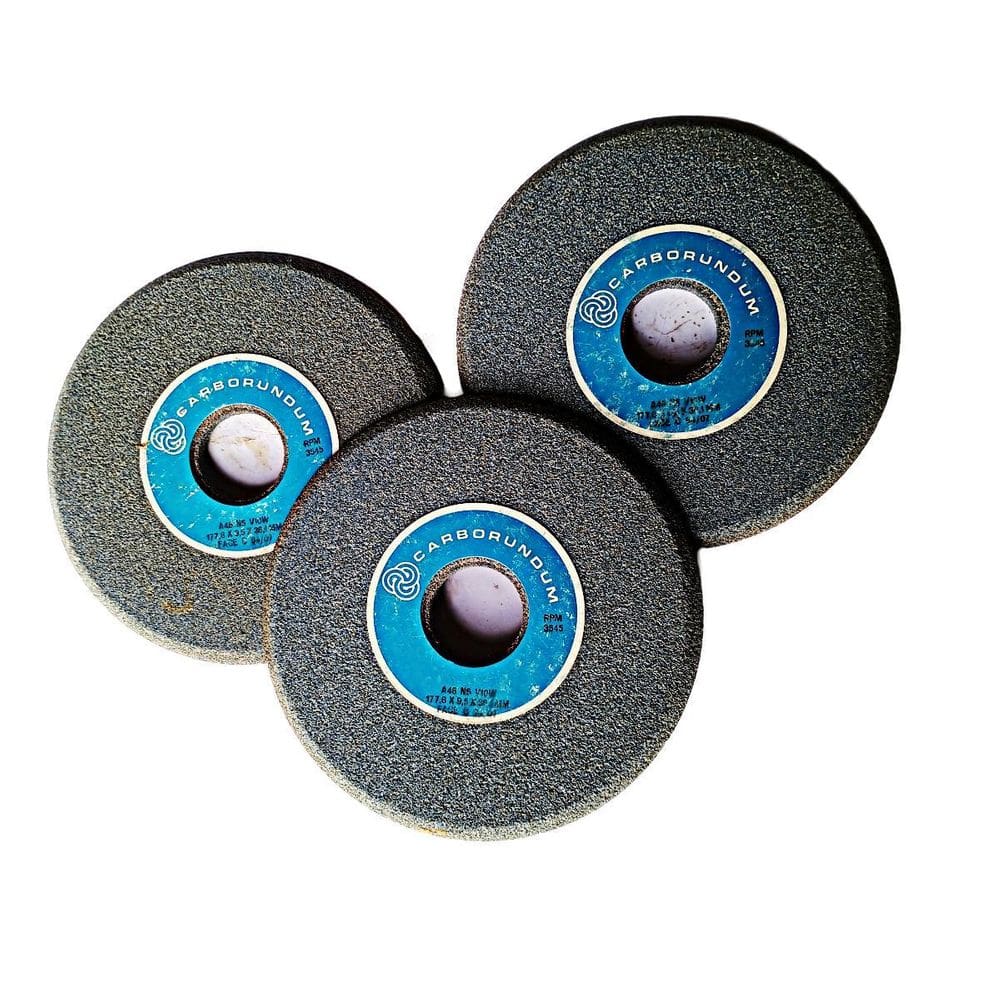 Kit Três Rebolo Chanfrado A46 177,8 X 9,5 X 31,8 Carborundum