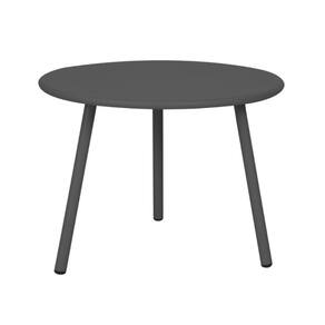 Mesa de Centro Redonda Noronha Fratini 60 cm (largura) em Aço Cor Cinza Área Externa