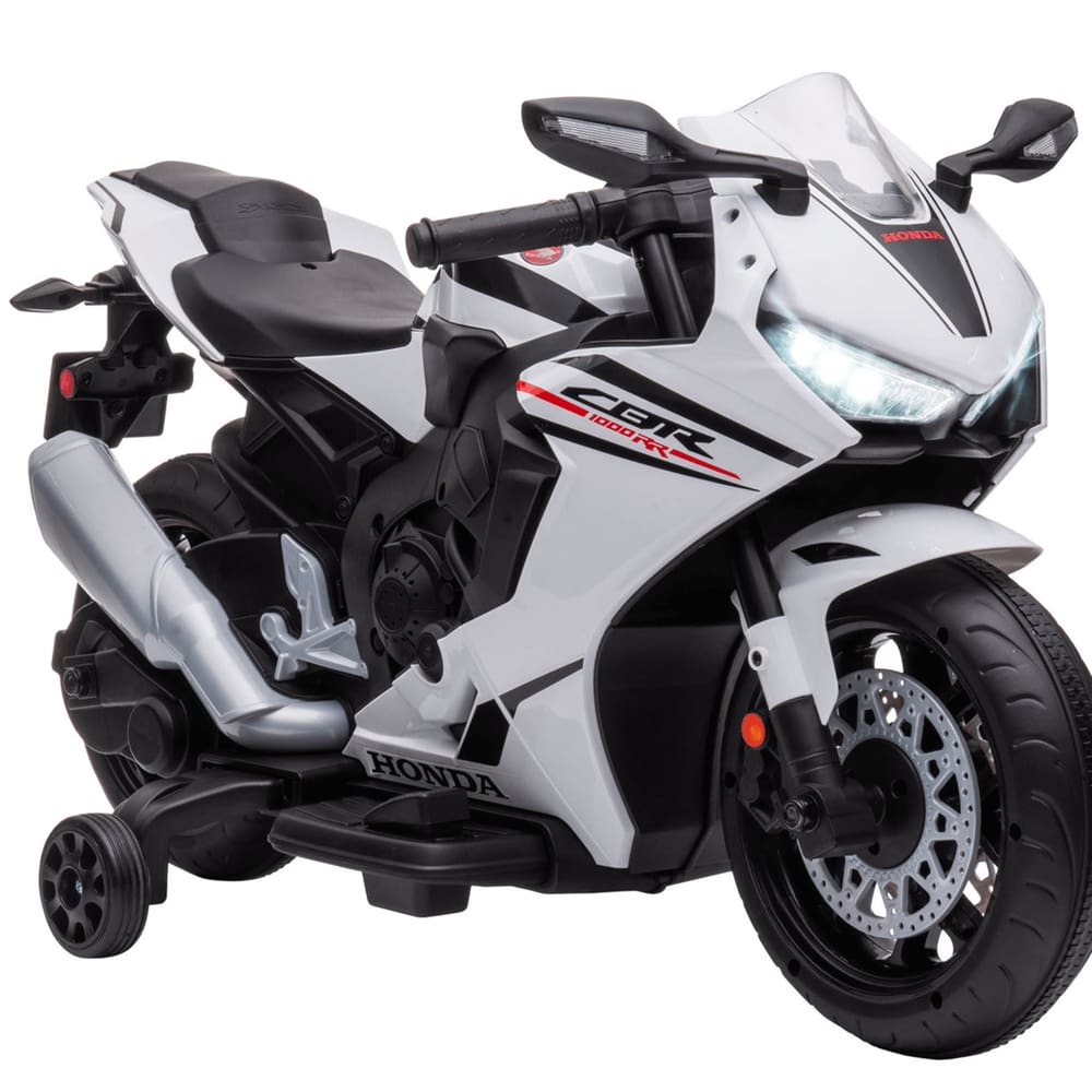 Moto Eletrica Infantil Zippy Toys Honda CBR 1000RR 6V Branca