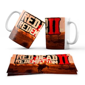 Caneca Personalizada Gamer Red Dead Redemption 2