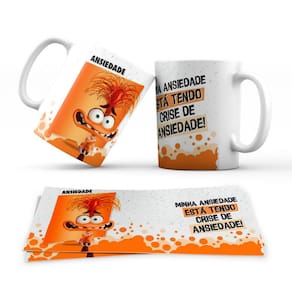 Caneca Personalizada Divertidamente Anciedade